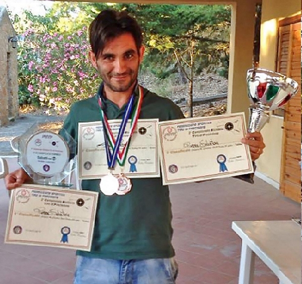Salvo Piazza, che con la sua carabina Sabatti Tactical Sport ha vinto a Enna nella categoria Carabina Sport Factory