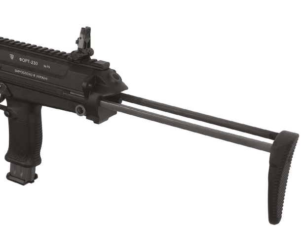 RPC FORT continues firearms development in Ukraine The fully collapsing stock of the FORT-230 SMG