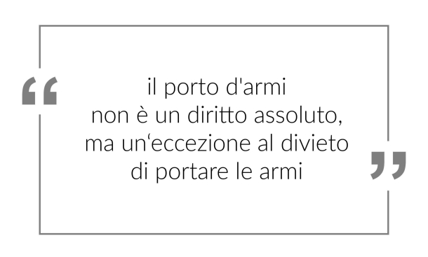 Armi e Legge: il porto d’armi è un diritto del cittadino, o una deroga al divieto di portare armi?
