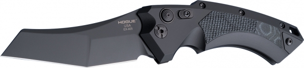 Le lame dei nuovi coltelli Hogue EX-A05 sono realizzate in acciaio con trattamento criogenico
