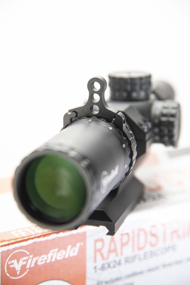 FireField Rapidstrike 1-6x24 riflescope Included accessories: a throw lever, to control the magnification ring