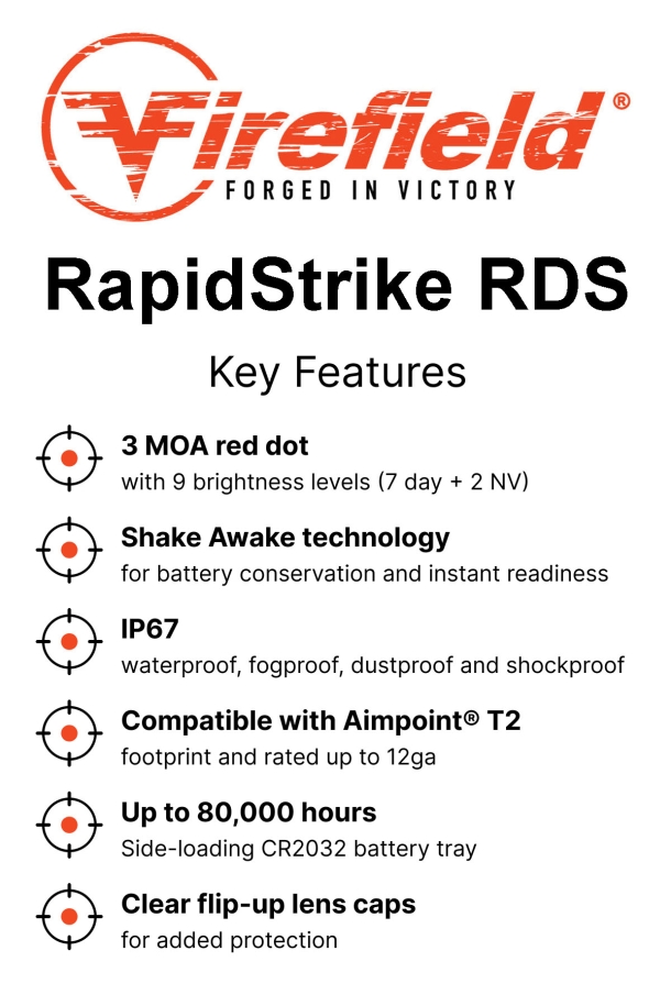 Nuovo Firefield Rapidstrike RDS - Red Dot Sight