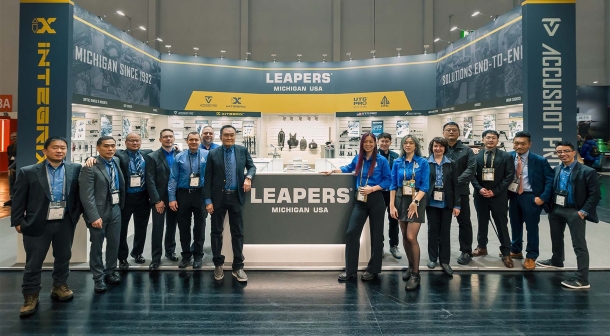 The Leapers Team booth at IWA 2024