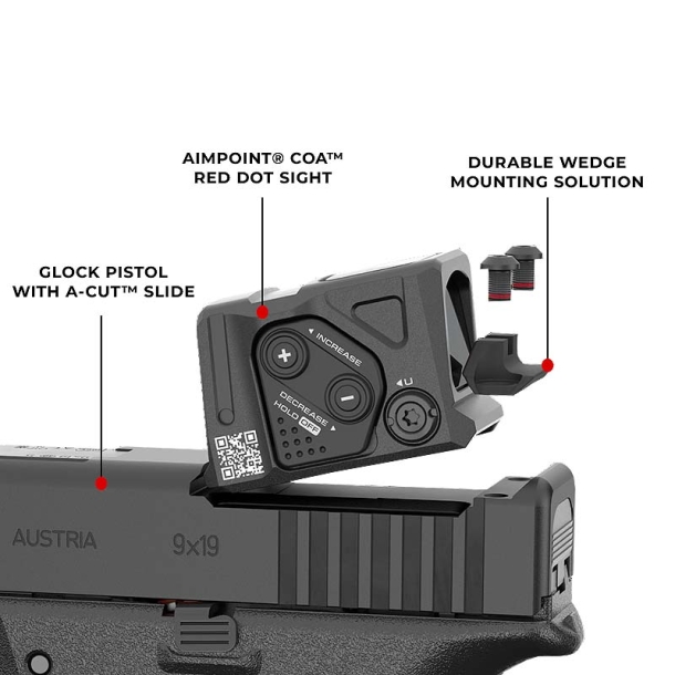 Aimpoint COA, the new Red Dot sight for Glock pistols Aimpoint COA, the new Red Dot sight for Glock pistols