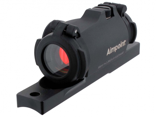 Aimpoint Micro H-2 red dot sight with dedicated mount for semi-automatic hunting rifles