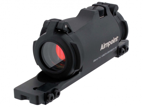 Aimpoint Micro H-2 red dot sight with dedicated mount for semi-automatic shotguns