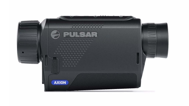 Pulsar Axion XQ30 Pro thermal imaging monocular – left side