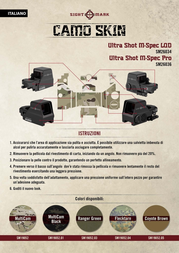 Sightmark Camo Skins: protezione e stile per le ottiche Sightmark Camo Skins: protezione e stile per le ottiche