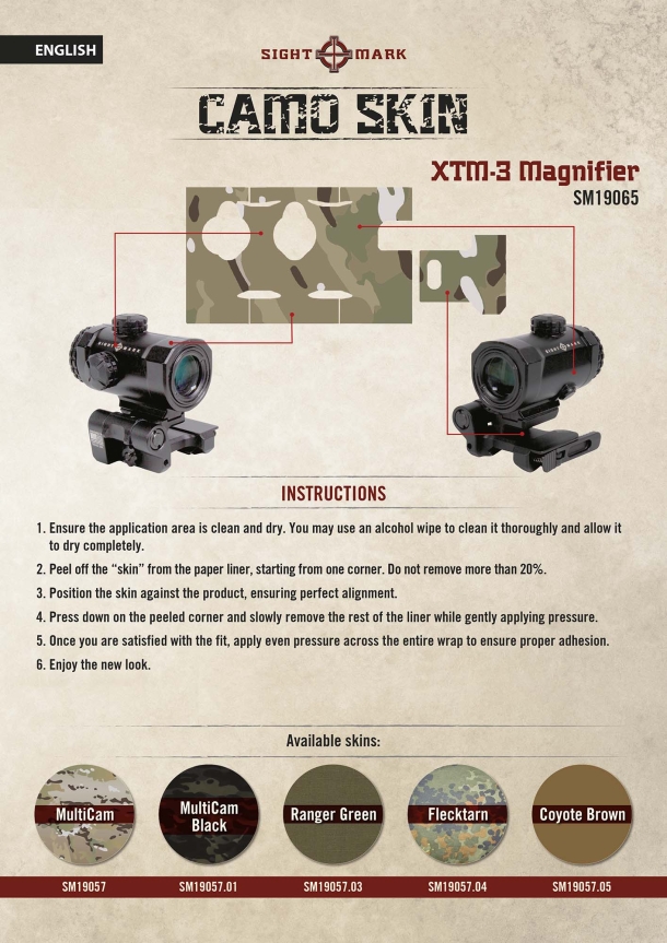 Sightmark Camo Skins: protection and style for optics