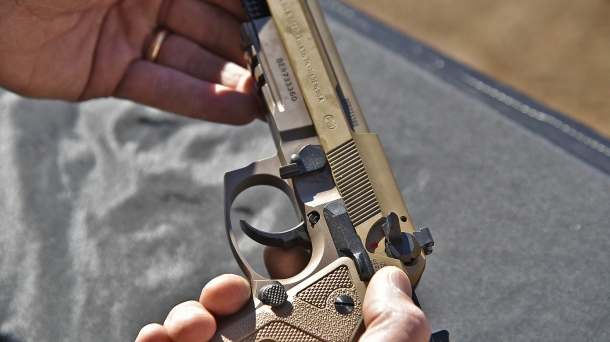 La Beretta M9A3 si smonta esattamente come tutte le altre varianti