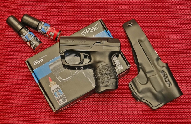 The left side of the Walther PDP personal defense pistol
