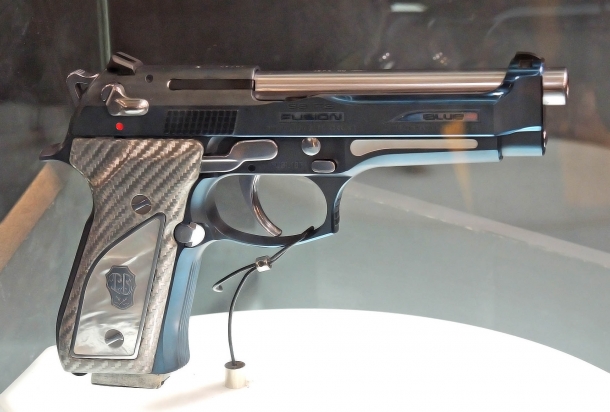 Beretta 92FS Fusion Blue pistol: Italian blue, collector's grade