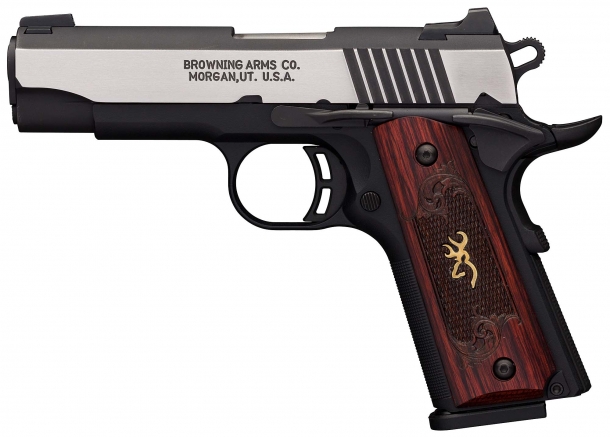 The Browning Black Label 1911-380 Medallion Pro compact pistol