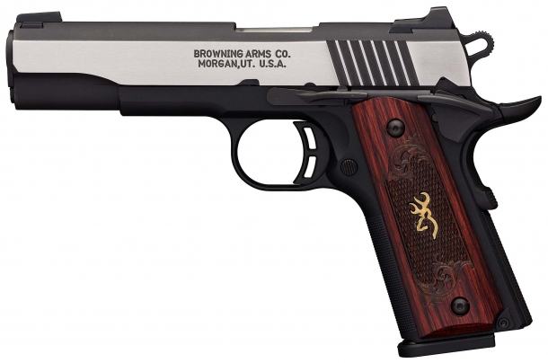 The Browning Black Label 1911-380 Medallion Pro full-size pistol