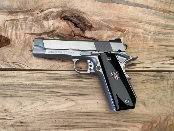 Cabot Guns Gentleman's Carry pistol – stainless version, left side