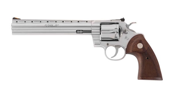Colt Python 8" double-action revolver – left side