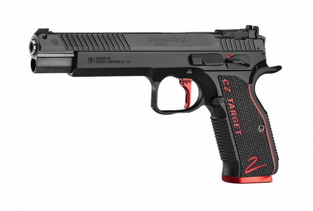 CZ Shadow 2 Target, nuova pistola per il tiro a segno di precisione Pistola CZ Shadow 2 Target calibro 9mm Parabellum – canna da 6", lato sinistro