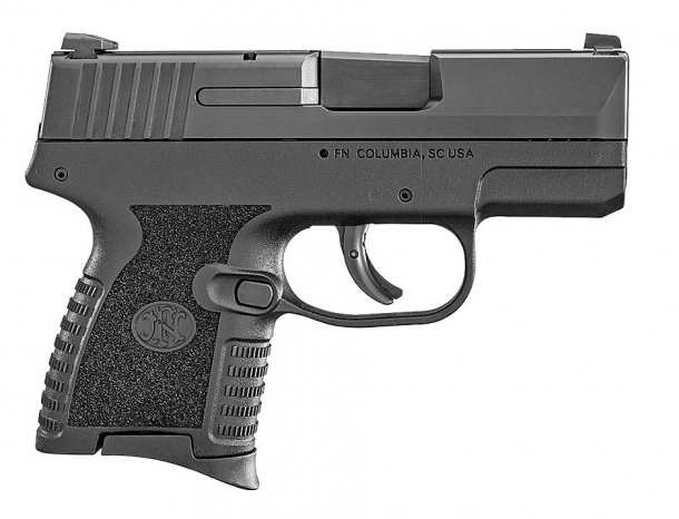 FN 503 9mm concealed carry pistol, right side
