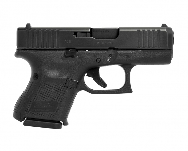 Glock 27 Gen5 .40 Smith & Wesson caliber pistol, right side