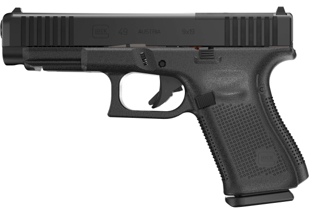 Glock 49 MOS 9mm Luger pistol – left side