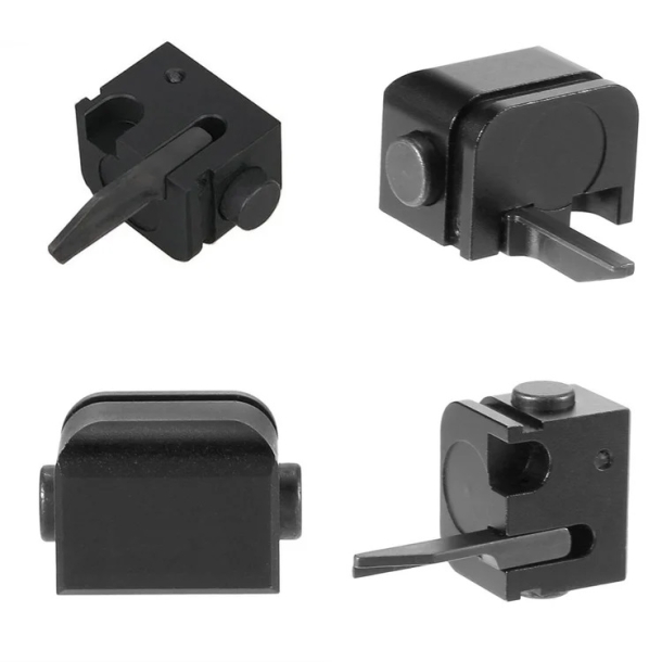 La forma più tipica delle "Glock Switch", sempre più spesso stampate in 3D dopo la chiusura di molti siti Internet di vendita; sulle nuove Glock della serie V, non saranno più utilizzabili
