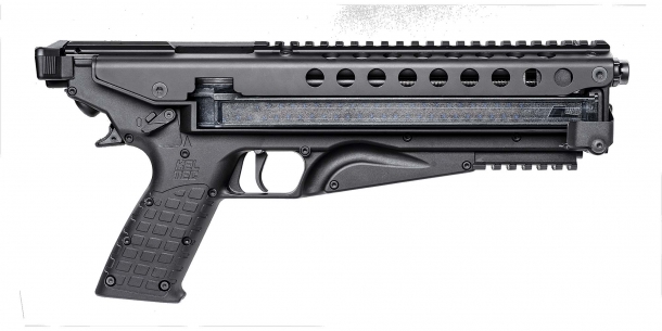 Pistola Kel-Tec P50 calibro 5.7x28mm, lato destro