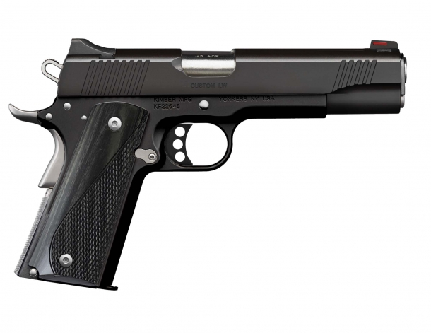 Pistola Kimber Custom LW Nightstar calibro .45 ACP, lato destro