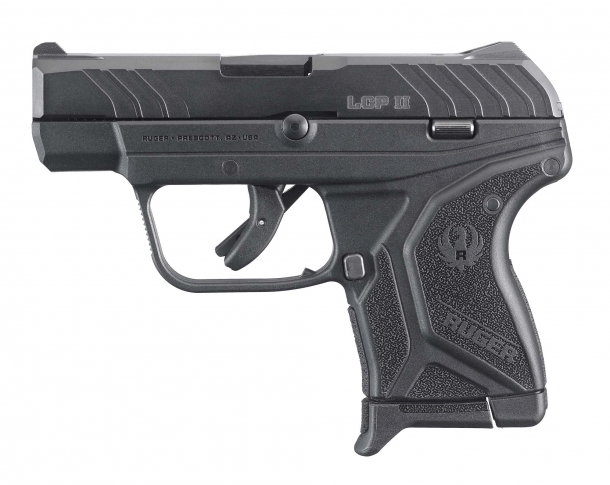 Left side of the new Ruger LCP II pocket pistol