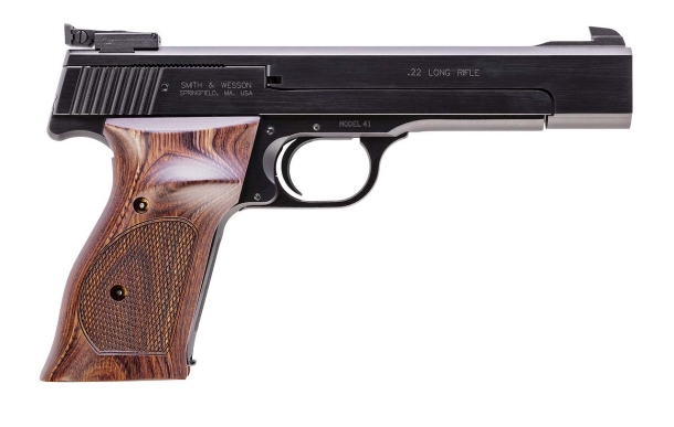Pistola semi-automatica Smith & Wesson Model 41 calibro .22 Long Rifle – lato destro