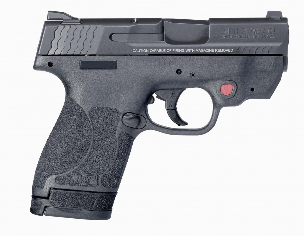 Each Smith & Wesson M&P Shield M2.0 ships with a standard magazine and an extended grip magazine