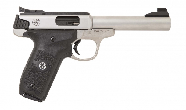 The right side of the new Smith & Wesson SW22 Victory Target Model pistol