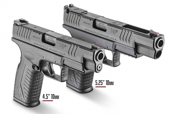 Le pistole Springfield Armory XD(M) ora anche in calibro 10mm Auto