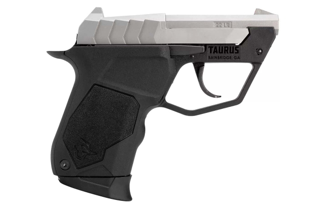 Pistola Taurus 22TUC calibro .22 Long Rifle – lato destro, versione Stainless