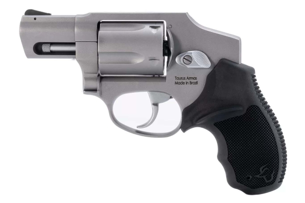 Revolver Taurus 850 calibro .38 Special, versione inox con canna da 2" – lato sinistro