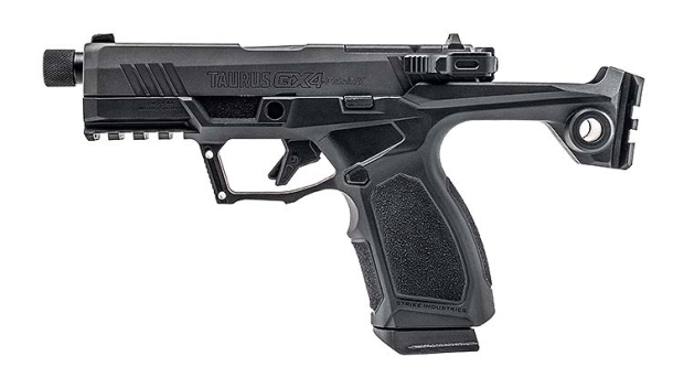 Pistola semi-automatica Taurus GX4 Strike Bravo calibro 9x19mm Parabellum – lato sinistro, versione senza stabilizzatore