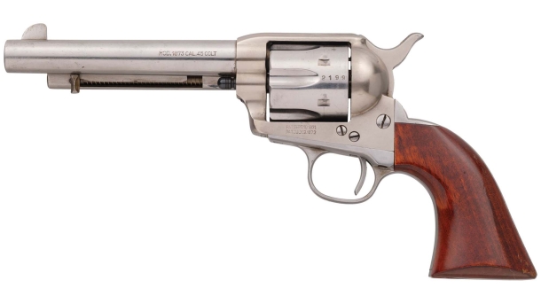 Revolver Uberti 1873 Cattleman, numero di serie UC2199, usato sul set del film "La ballata di Buster Scruggs" – lato sinistro