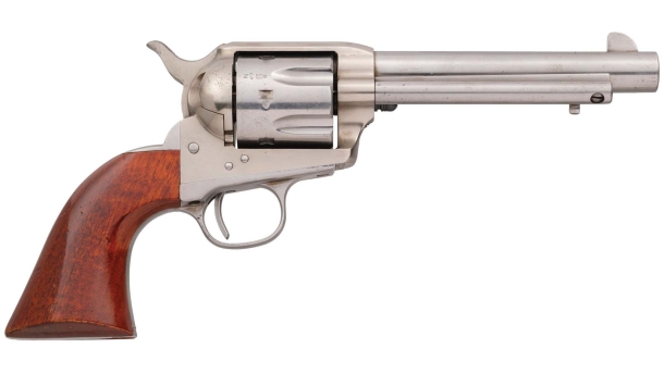 Revolver Uberti 1873 Cattleman, numero di serie UC2199, usato sul set del film "La ballata di Buster Scruggs" – lato destro 