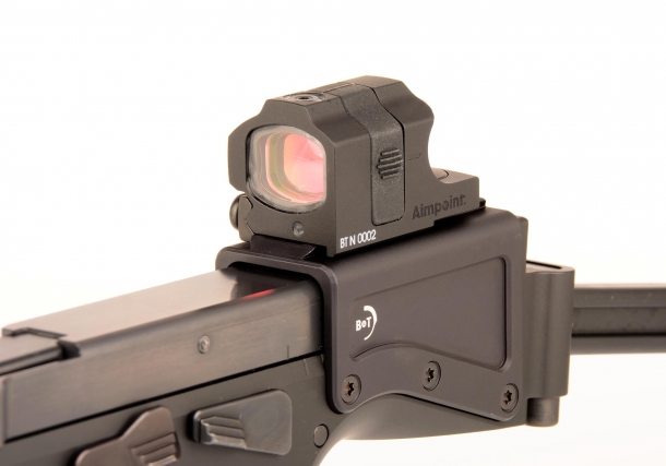 The Aimpoint NANO reflex sight which comes with the B&T USW kit