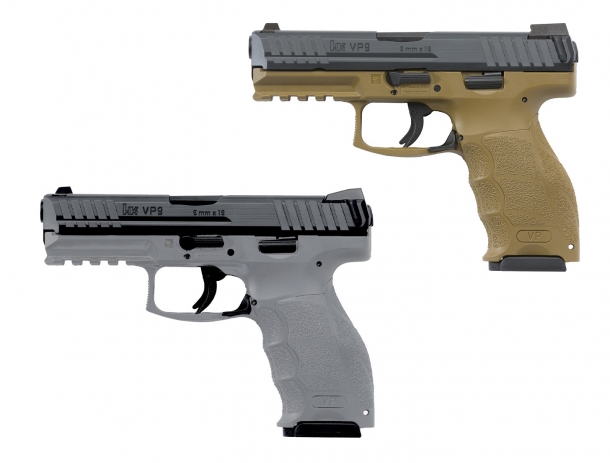 Heckler & Koch's VP9 and VP40 are now available with FDE and grey frames