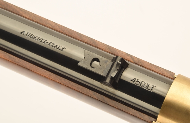 Uberti Winchester 1866 "Yellowboy": 150 years for a legendary rifle The basic markings, on top of the barrel