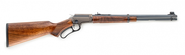 Side view of the LA322 Deluxe rifle