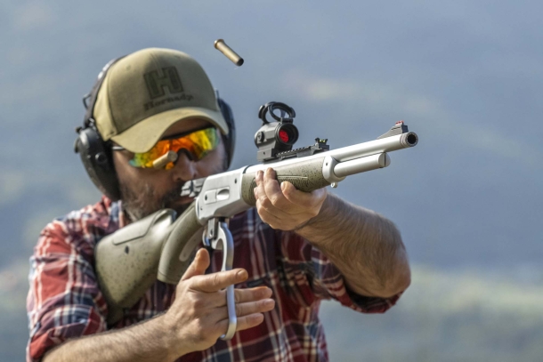 Pedersoli Guidemaster-X .45-70 lever action rifle