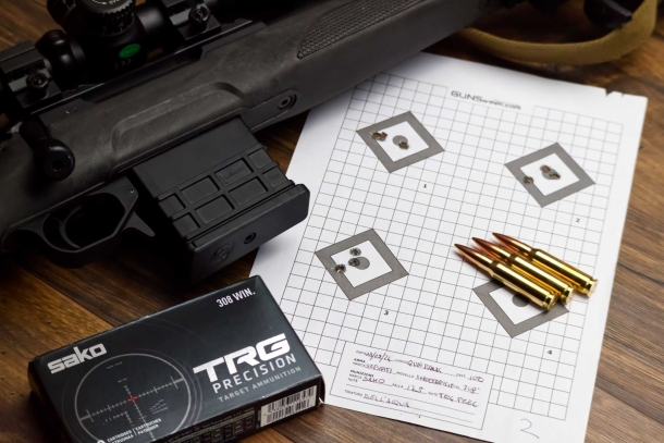 The three groups with Sako TRG Precision 175 gr.