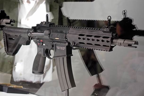 The .300 AAC Blackout and .300 Whisper chamberings are also available in an HK416 platform, dubbed the HK337
