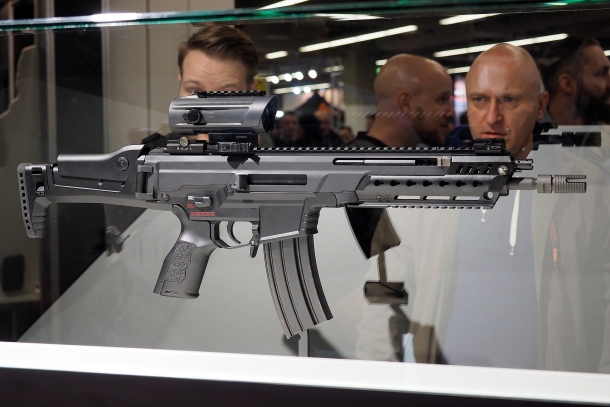 The new HK433 assault rifle was on stand at the 2017 EnforceTac