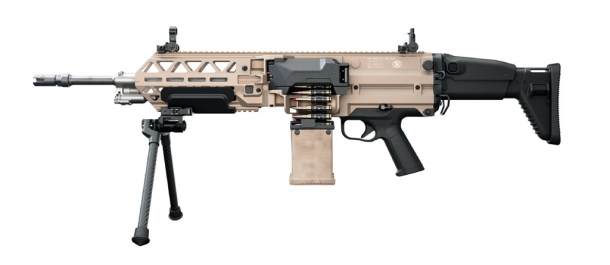 FN EVOLYS light machinegun in 7,62x51mm NATO caliber, left side