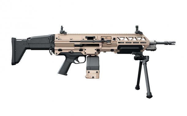 FN EVOLYS light machinegun in 5.56x45mm NATO caliber, right side