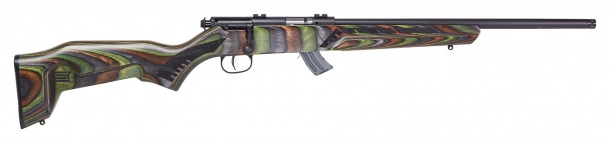 Savage Arms Mark II Minimalist rifle, green stock, right side