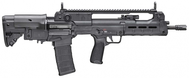Springfield Armory Hellion 5.56x45mm bull-pup semi-automatic rifle – right side
