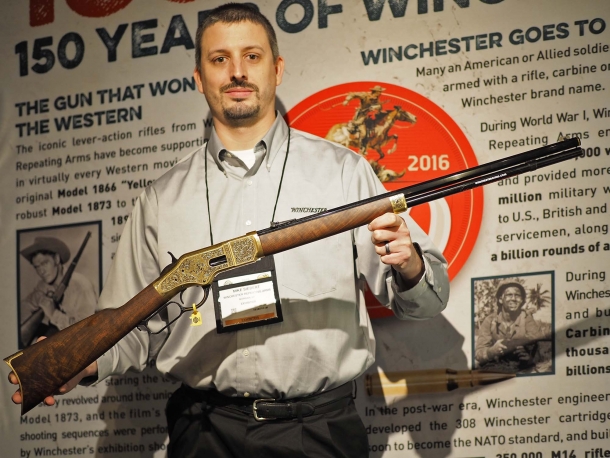 La versione commemorativa del fucile Winchester 1866 è stata presentata allo SHOT Show quest'anno